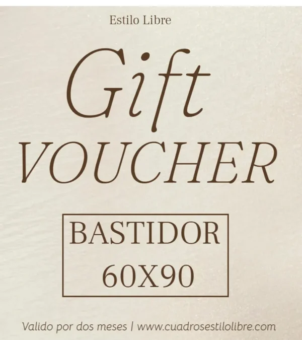Gift Card Bastidor 60x90
