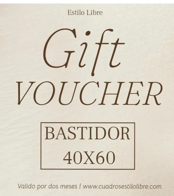 Gift Card Bastidor 40x60