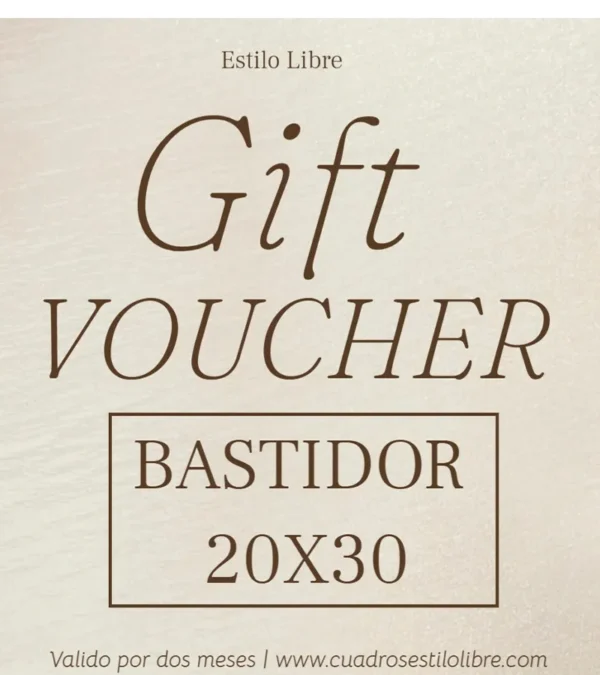 Gift Card Bastidor 20x30