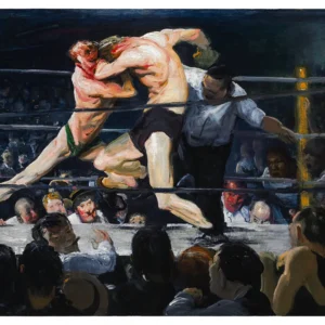 Stag at Sharkey's poster (1909) by George Wesley Bellows.