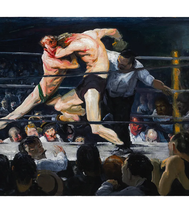 Stag at Sharkey's poster (1909) by George Wesley Bellows.