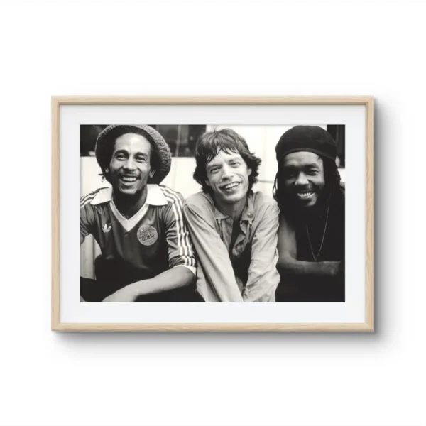 Bob marley Peter tosh Mick jagger
