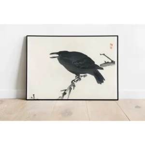 Cuervo En Una Rama - Ohara Koson