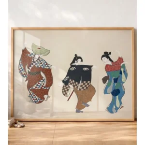 Tres Bailarines De Kabuki - Ohara Koson